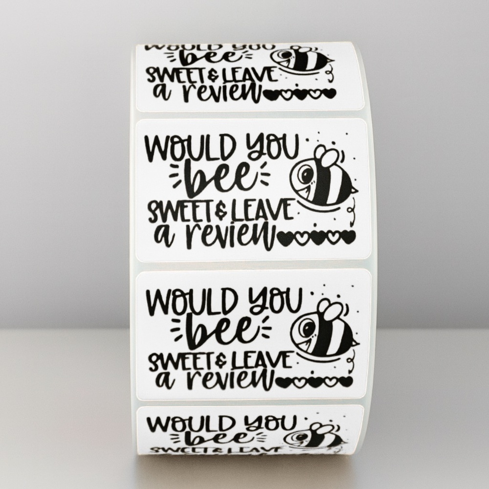 Please Leave a Review Sticker , cute thank you sticker for small business 2" - Picture 10 of 11